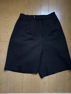 LOWRYS FARM ウールライクショートパンツ M 黒
