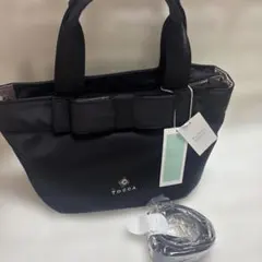 新品TOCCA 黒　ショルダーバック　トッカ　リボンのサムネイル
