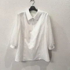 美品 2023 Rene ブラウス 34 ネイビー - メルカリ