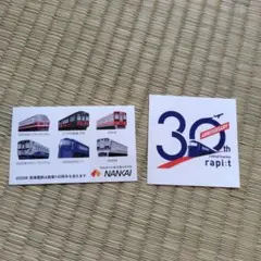 南海電鉄 創業140周年 ラピート30周年記念 ステッカー 2枚のサムネイル