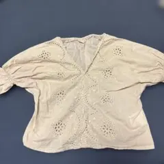 petit main 刺繍入り半袖トップス サイズ80