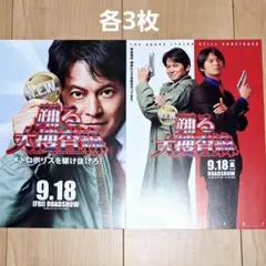 映画踊る大捜査線フライヤー　見開き2種　各3枚セット　織田裕二