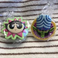 パワーパフガールズ　ラバーヘアクリップ　ライト　2個セット