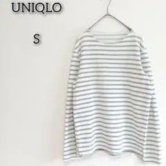 ユニクロ 【S】 カットソー トップス ボーダー 総柄 カジュアル 着回し