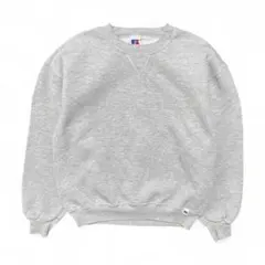 古着 メキシコ製 90S ラッセル 無地 ブランク 前V スウェット メンズL