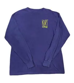 カートコバーン Kurt Cobain ロングスリーブTシャツ 紫
