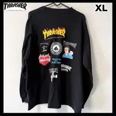 【THRASHER】スラッシャー ロンT XLサイズ 黒 ロングスリーブTシャツのサムネイル