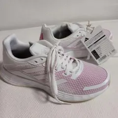 [アディダス] 　新品　未使用　 レディース　ホワイト/ピンク　23.5 cm