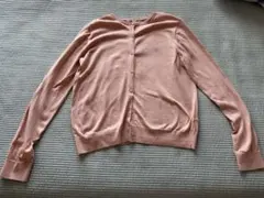 uniqlo カーディガン xl くすみピンク