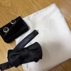 TREAT DRESSING 新郎3点セット　蝶ネクタイ　カフス　チーフ