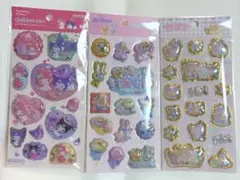 キャラクターシール 3枚セット ズートピア リラックマ マイメロ&クロミ 立体