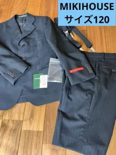 ミキハウスのジャンパースカートとブラウスのセット（お受験用、冠婚 