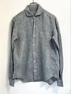 MHL. エムエイチエル 希少プルオーバー シャンブレーシャツ グレー 1 