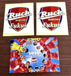 匿名配送【丸岡Ruck】女子サッカー※シール2枚＋ポストカード（バラ売り不可）