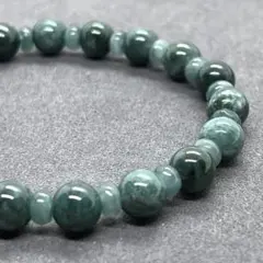 ⬛︎ 翡翠 ヒスイ デザインブレスレット グアテマラ産 約8㎜ 天然石