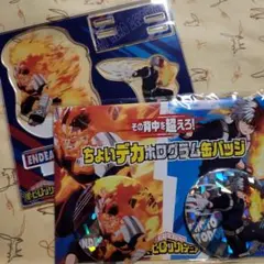 最終値下げ☆ヒロアカ その背中を超えろ 缶バッジ アクスタ 焦凍 エンデヴァー