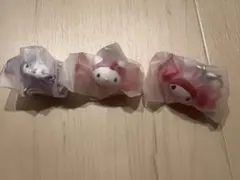 つながるキャンディチャーム 3セットクロ ミ　ハローキティ　マイメロ