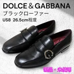 ★新品★Dolce & Gabbana ドルガバ ブラック ローファー 26.5のサムネイル