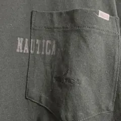 NAUTICA ダークグリーン Tシャツ