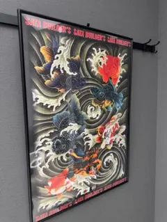 信州まなぶ×SATAbuilder‘s　金魚図A-1ポスター 佐田 ビルダーズ 信州まなぶ×SATAbuilder's 金魚図A1ポスター(額装付き) | ART CORE