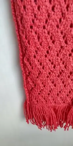 棒針編み大判マフラー ウール100%