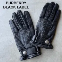 【BURBERRY BLACK LABEL】バーバリー　手袋　レザー