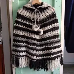 フード付きポンチョ