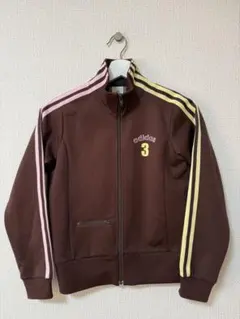 adidas アディダス　ブラウン トラックジャケット S