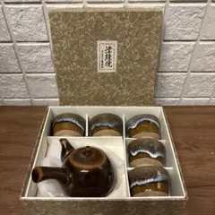 津軽焼　急須と湯呑み5個セット