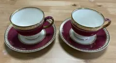 WEDGWOOD　ユーランダー　パウダールビー カップ＆ソーサー　二客