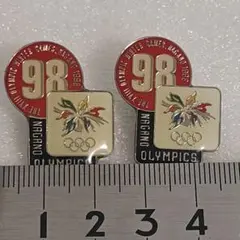 1998年長野オリンピック ピンバッジ 2枚 t0111