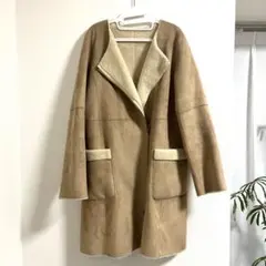 ムートンコート ベージュ 2ポケット　ユナイテッドアローズ