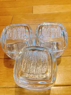 蓋つき容器 ガラス容器 食器 3点まとめ売り 未使用のサムネイル