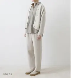 新品未使用品 evam eva press wool pants