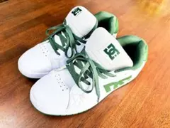 DC ホワイト/グリーン スニーカー A