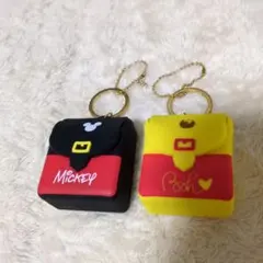ディズニー　シリコン製　ミニリュック　キーホルダー
