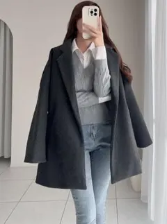 新品　GRL ルーズテーラードコート[ze585]