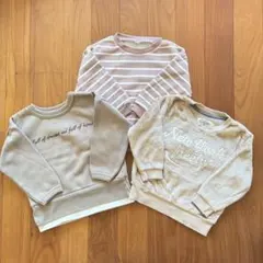 西松屋 トレーナー 長袖 裏起毛 95センチ 3枚 まとめ売り