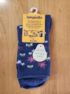 JamgardEn レディース ソックス 花柄 レーヨンシルク　新品
