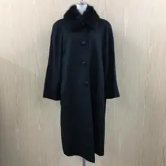 超希少✨美品 ロイヤルカシミヤ100% ダブルチェスター ロングコート L 黒 ZEGNA チェスターコート ダブル ロング カシミヤ100％ 黒