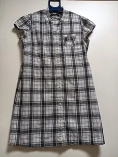 美品EASTBOY 半袖 チェックシャツ ワンピースのサムネイル