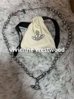 美品 希少 Vivienne Westwood グレーパール二連磁石ネックレス - メルカリ