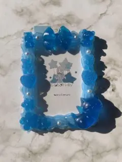 B8 ホイップデコ　トレカケース　硬質ケース　青　クリア　No.4