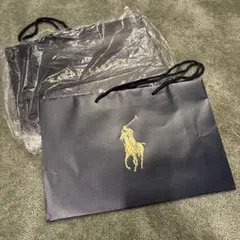 Ralph Lauren ネイビー ショップ袋 中型