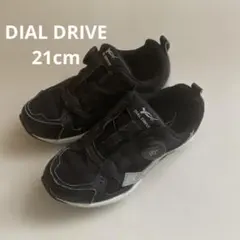 DIALDRIVE スニーカー 黒 21cm ダイヤルドライブ SHELL
