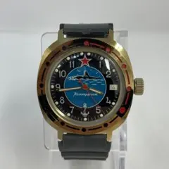 ボストーク 美品 希少 稼働品 コマンドリスキー 手巻き ソ連 海軍