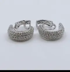 極美品！スワロフスキー SWAROVSKI 大ぶり クリスタル イヤリング