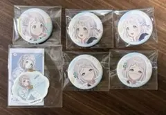 学マス　あみあみオンラインくじ　葛城リーリヤ缶バッジ×5点+ステッカープロマイド