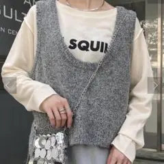 CIAOPANIC TYPY 深Uネックラメニットベスト