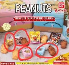 スヌーピー　PEANUTS ビスケットミニチュアチャーム